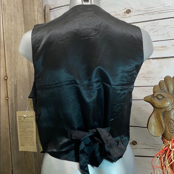 Katch Me BoHo Cowboy Retro NWT Vintage Western Suede Leather Rancher Vest SX - Picture 2 of 8